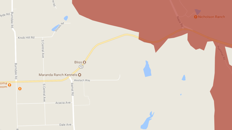 Imagen vía Bryan Menegus / Mapa de incendios de California.